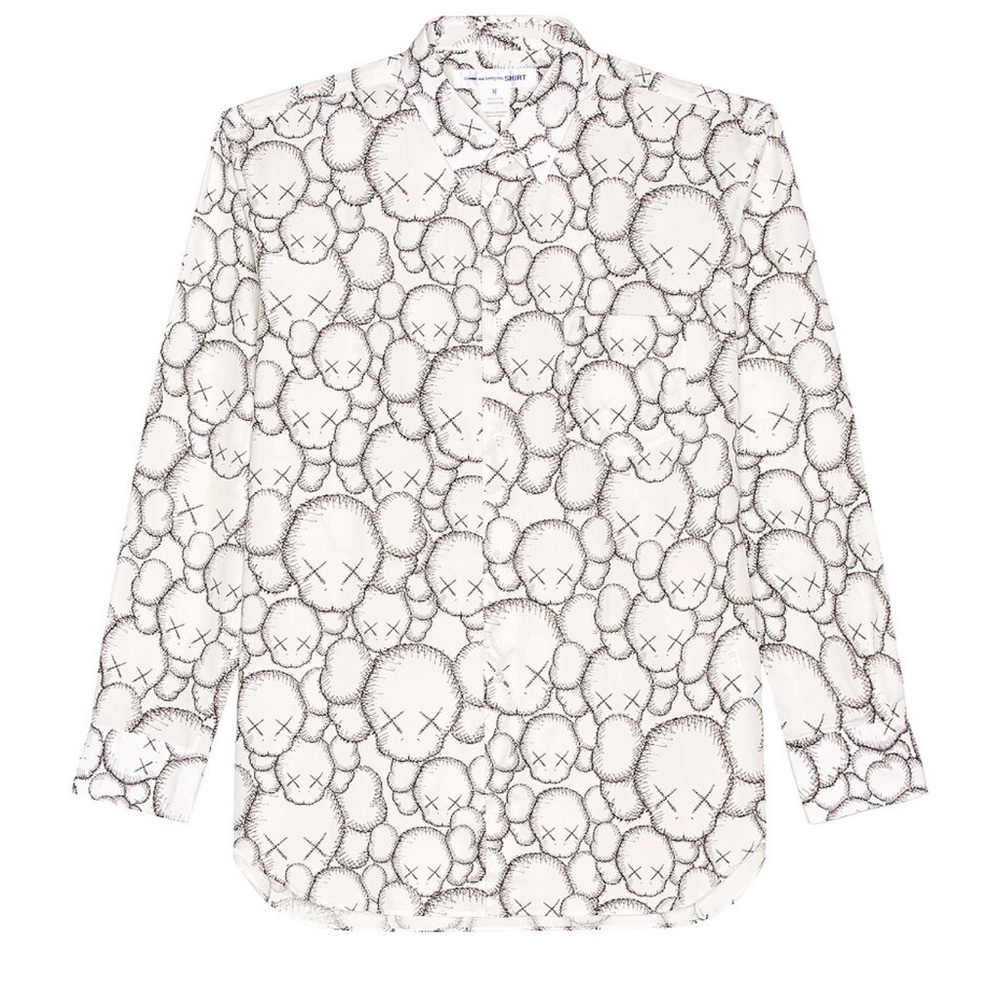 COMM DES GARONS KAWS PRINT SHIRT